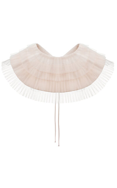 DETACHABLE RUFFLE COLLAR WHITE