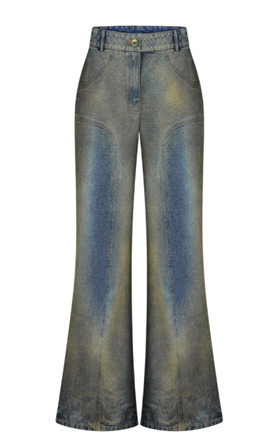 Rusty Denim Wide-leg Pants