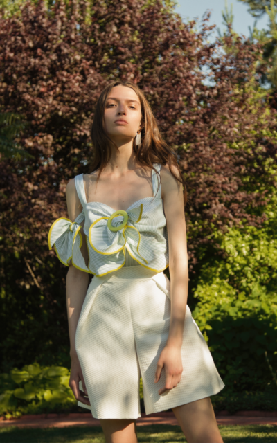 Cotton Jacquard Wide Shorts Nadya Dzyak