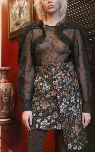 Jacquard Assymetric Mini Skirt Nadya Dzyak