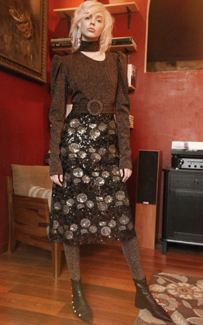 Sequin Pencil Skirt Nadya Dzyak