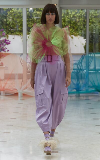 Wide-leg cargo pants