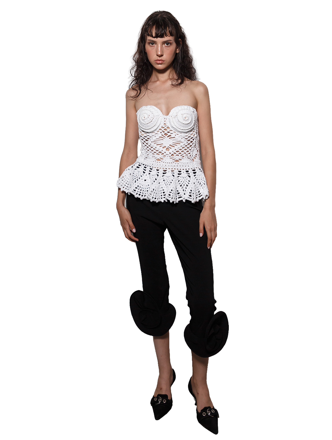 Cropped Pants in Black